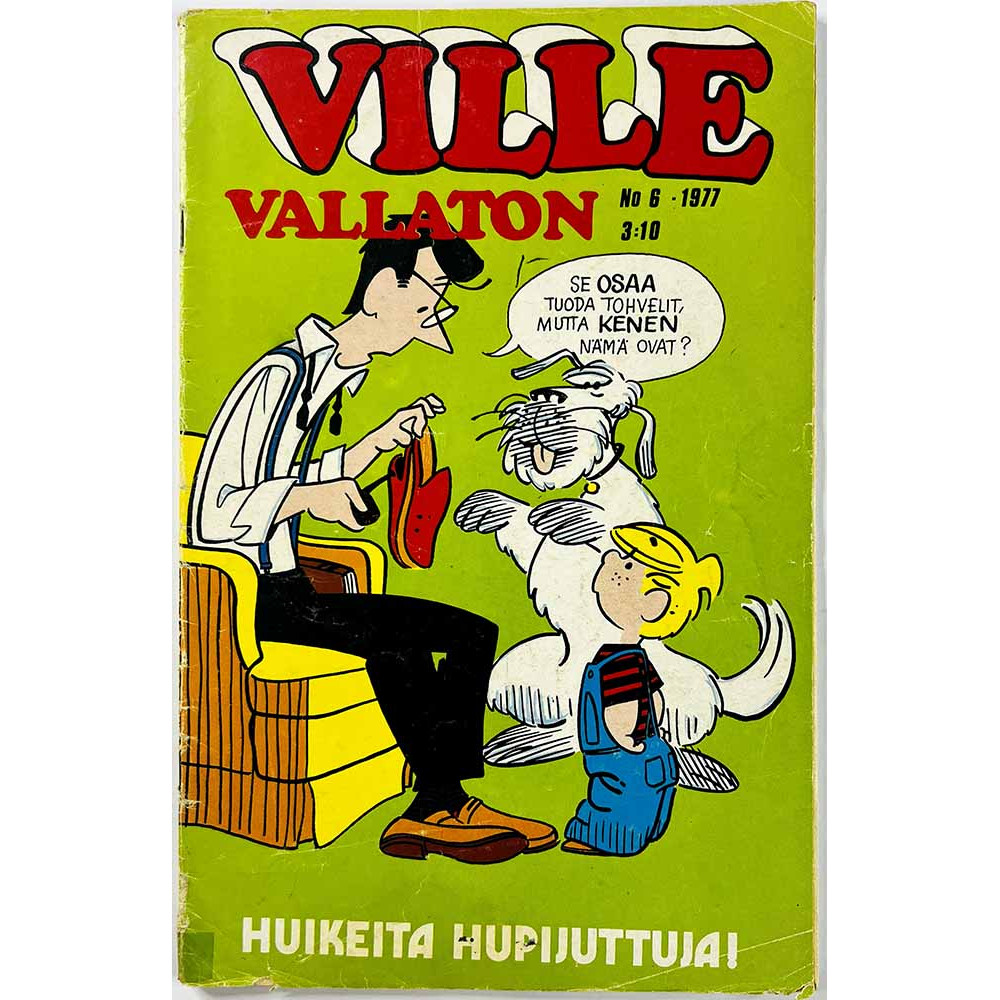 Ville Vallaton 1977 No 6 Huikeita hupijuttuja käytetty lehti