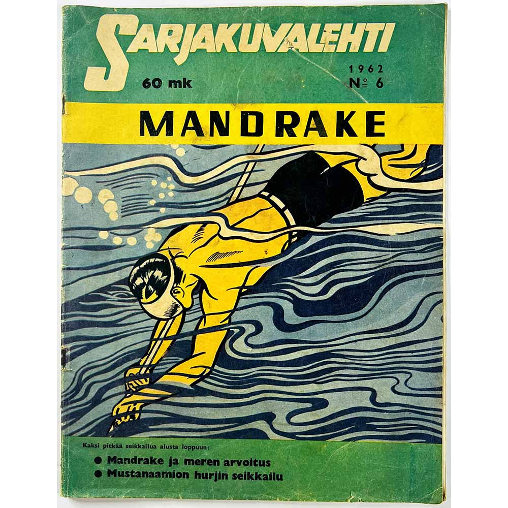 Sarjakuvalehti 1962 No 6 Mandrake käytetty lehti
