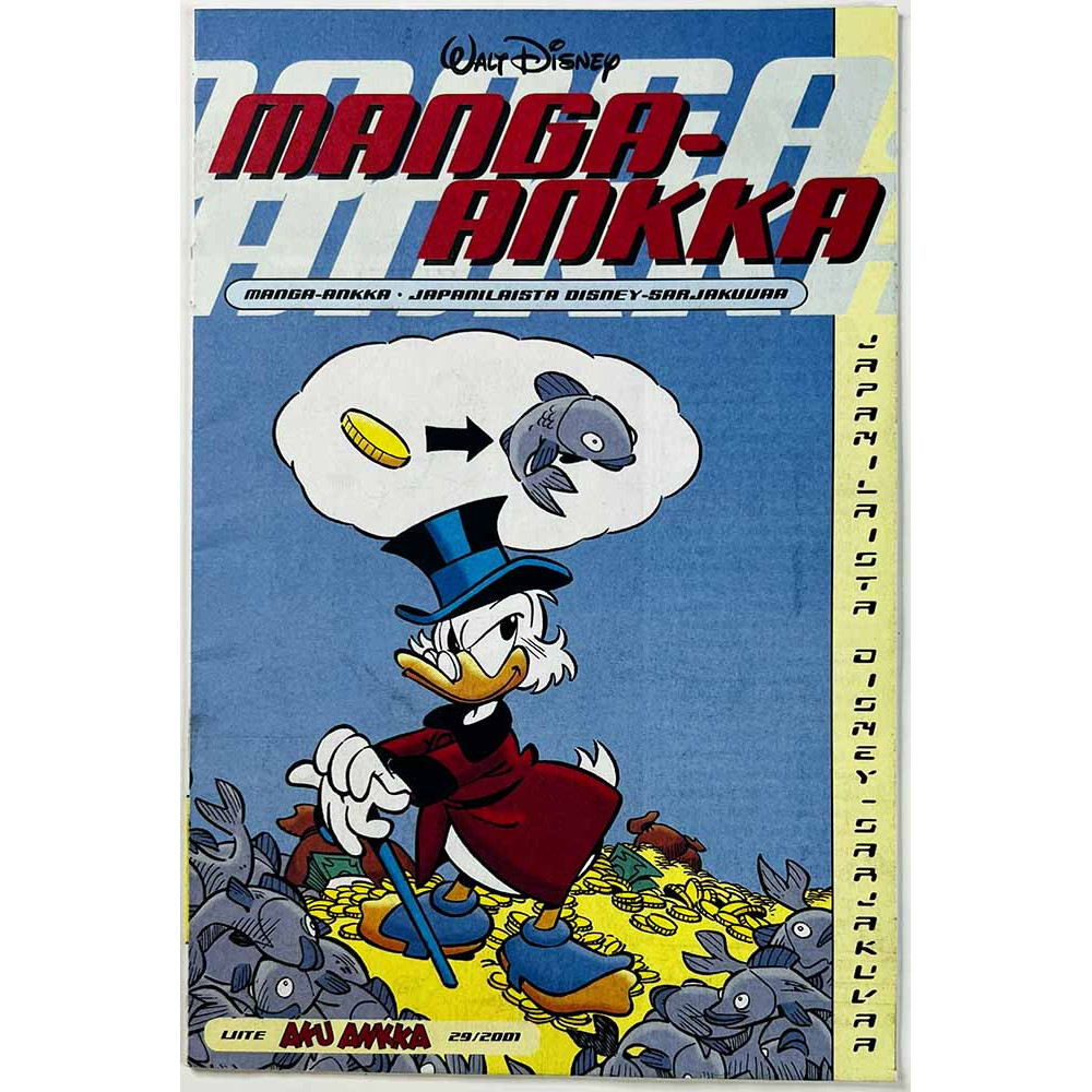 Manga-Ankka 2001 29 Aku Ankan liite  käytetty lehti