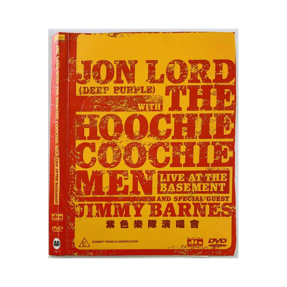 DVD - Jon Lord With Hoochie Coochie Men 2003 TMM160, Live At The Basement DVD Begagnat