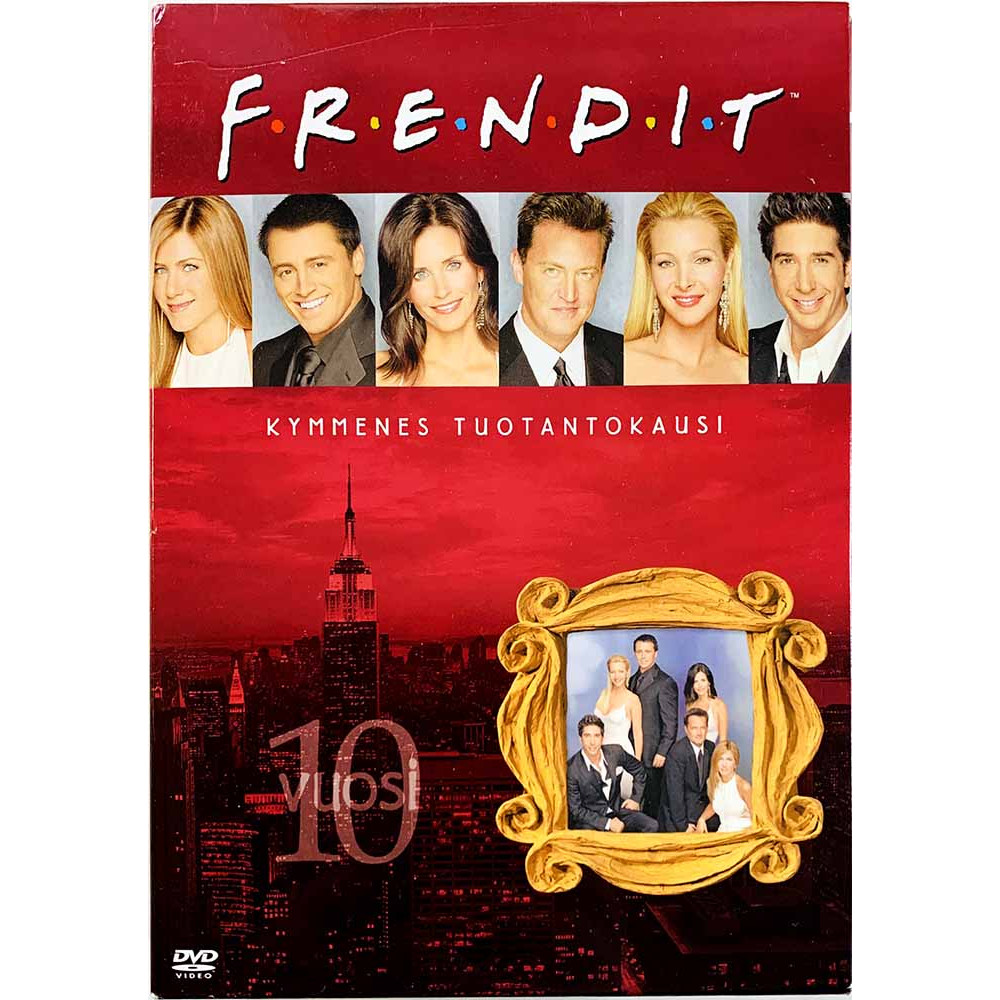 DVD - TV sarja DVD Frendit kymmenes tuotantokausi 3DVD  kansi EX levy EX Käytetty DVD