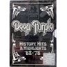 DVD - Deep Purple DVD History, hits & highlights ‘68-’76 2DVD  kansi EX levy EX Käytetty DVD