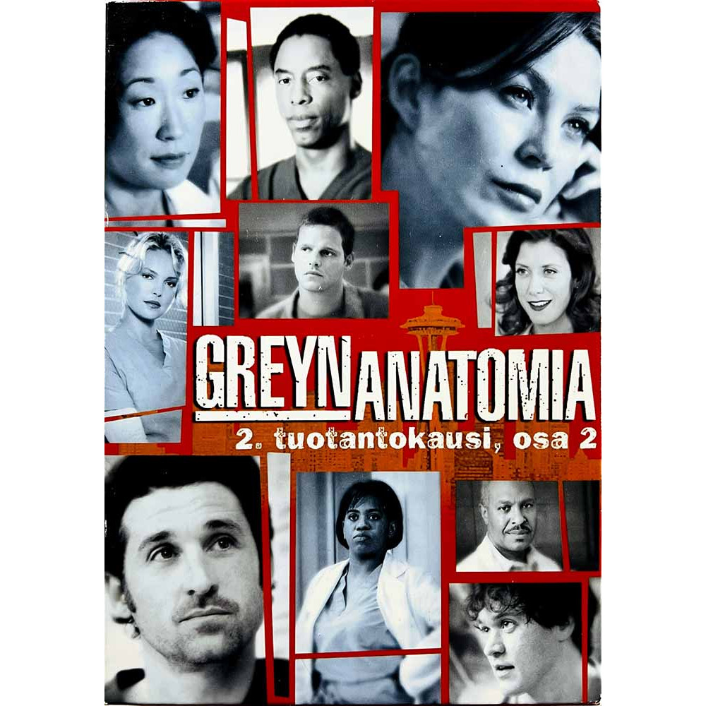 DVD - TV sarja DVD Greyn anatomia 2. tuotantokausi osa 2 4DVD  kansi EX levy EX Käytetty DVD