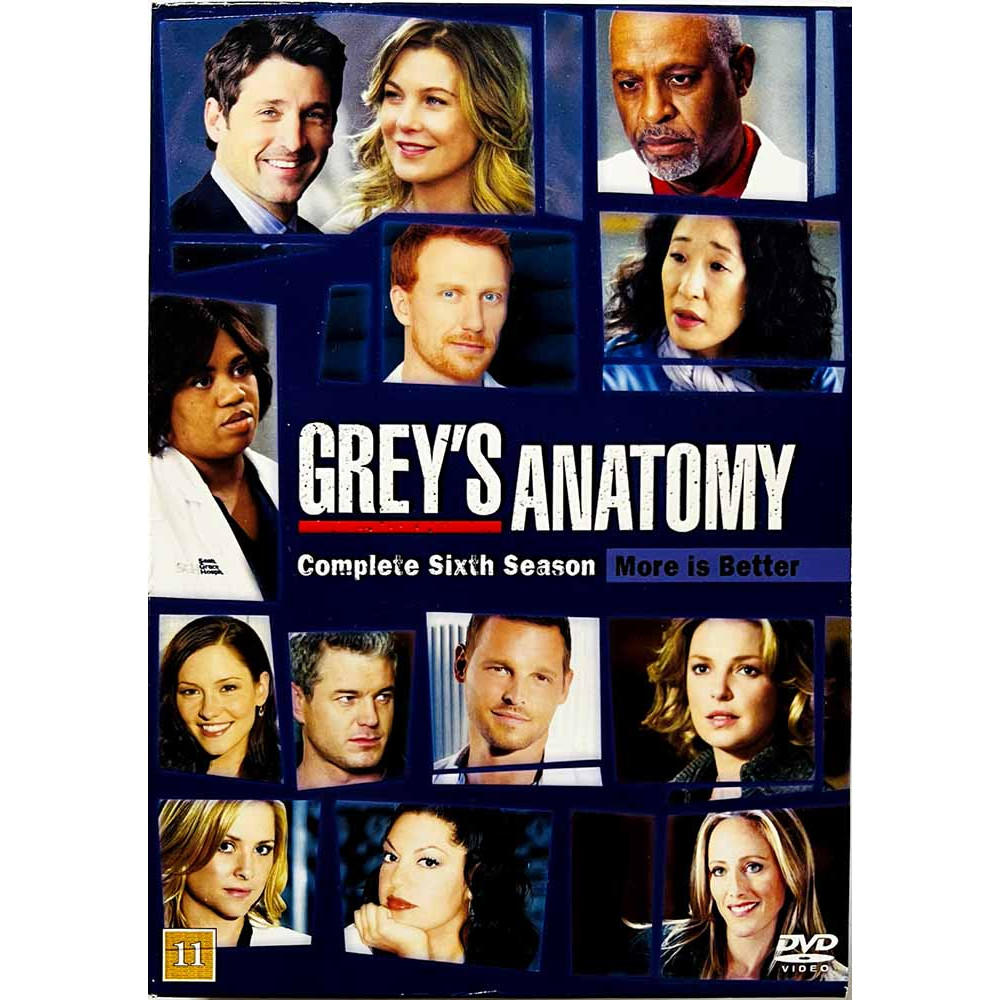 DVD - TV sarja 2010  Greyn anatomia 6. tuotantokausi 6DVD DVD Begagnat