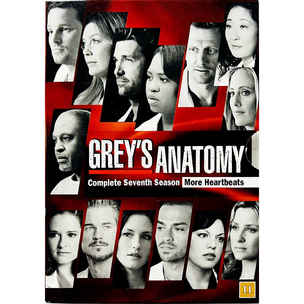 DVD - TV sarja DVD Greyn anatomia 7. tuotantokausi 6DVD  kansi EX levy EX Käytetty DVD