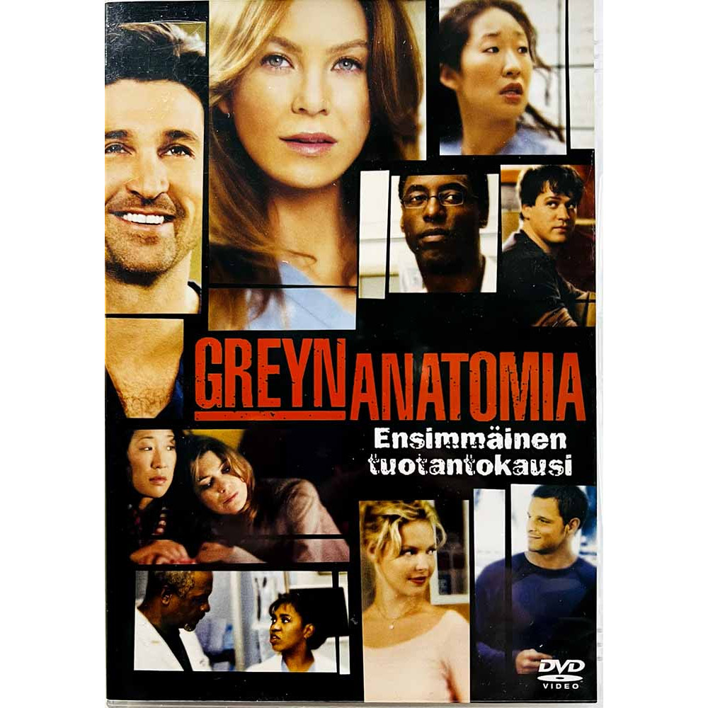 DVD - TV sarja DVD Greyn anatomia 1. tuotantokausi 2DVD  kansi EX levy EX Käytetty DVD