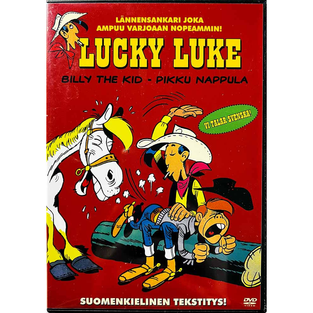 DVD - Elokuva DVD Lucky Luke , Billy the Kid - Pikku nappula  kansi EX levy EX Käytetty DVD