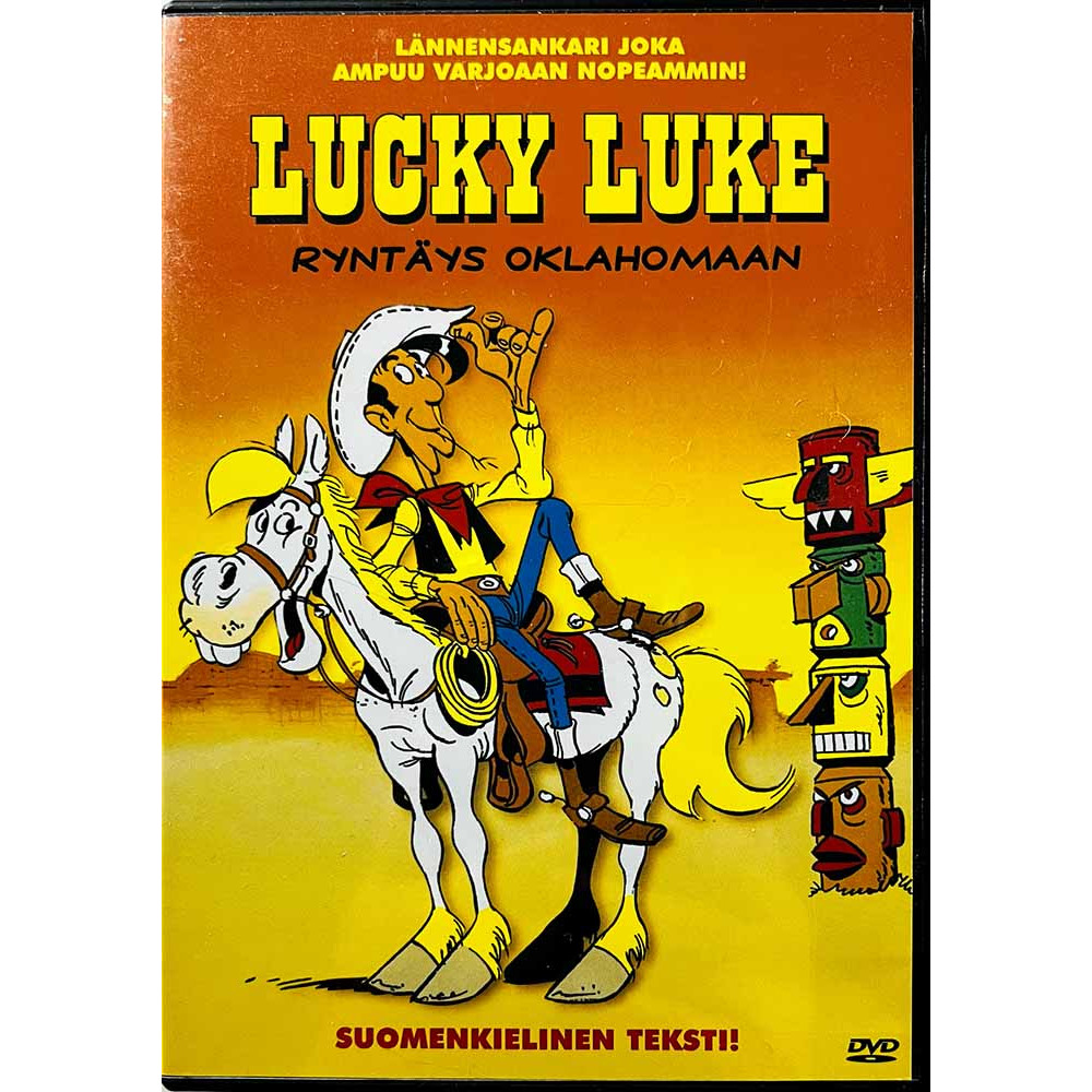 DVD - Elokuva DVD Lucky Luke, Rynräys Oklahomaan  kansi EX levy EX Käytetty DVD