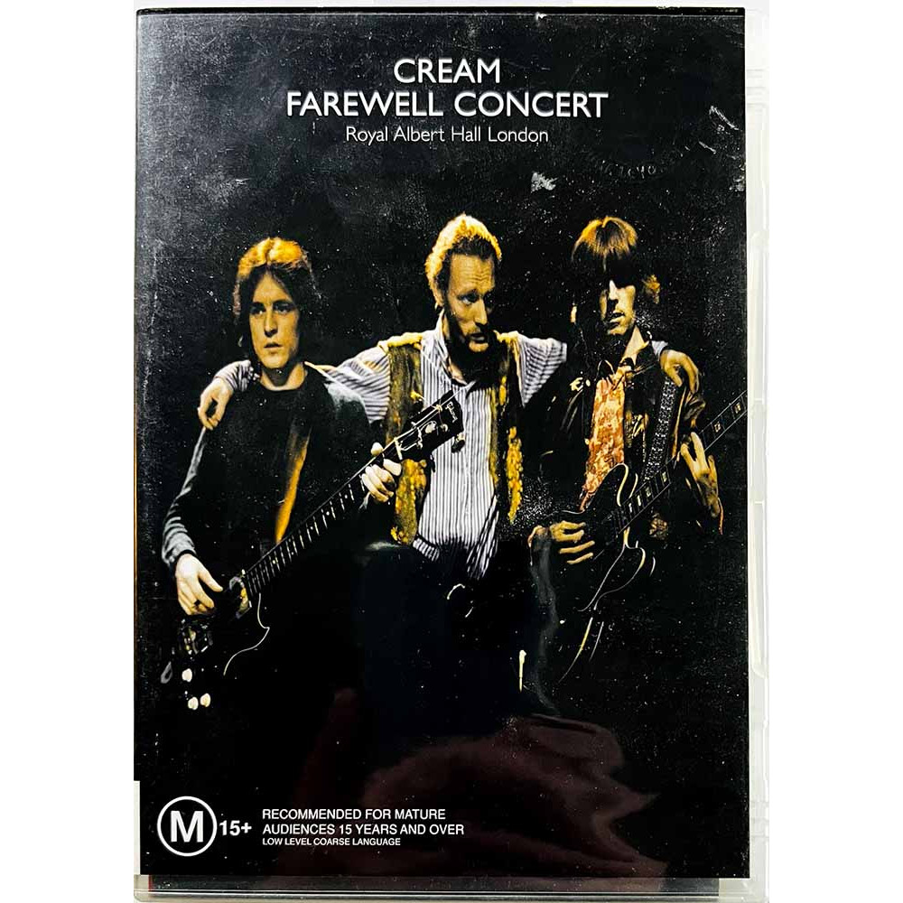 DVD - Cream DVD Farewell Concert Royal Albert Hall London  kansi EX- levy EX- Käytetty DVD
