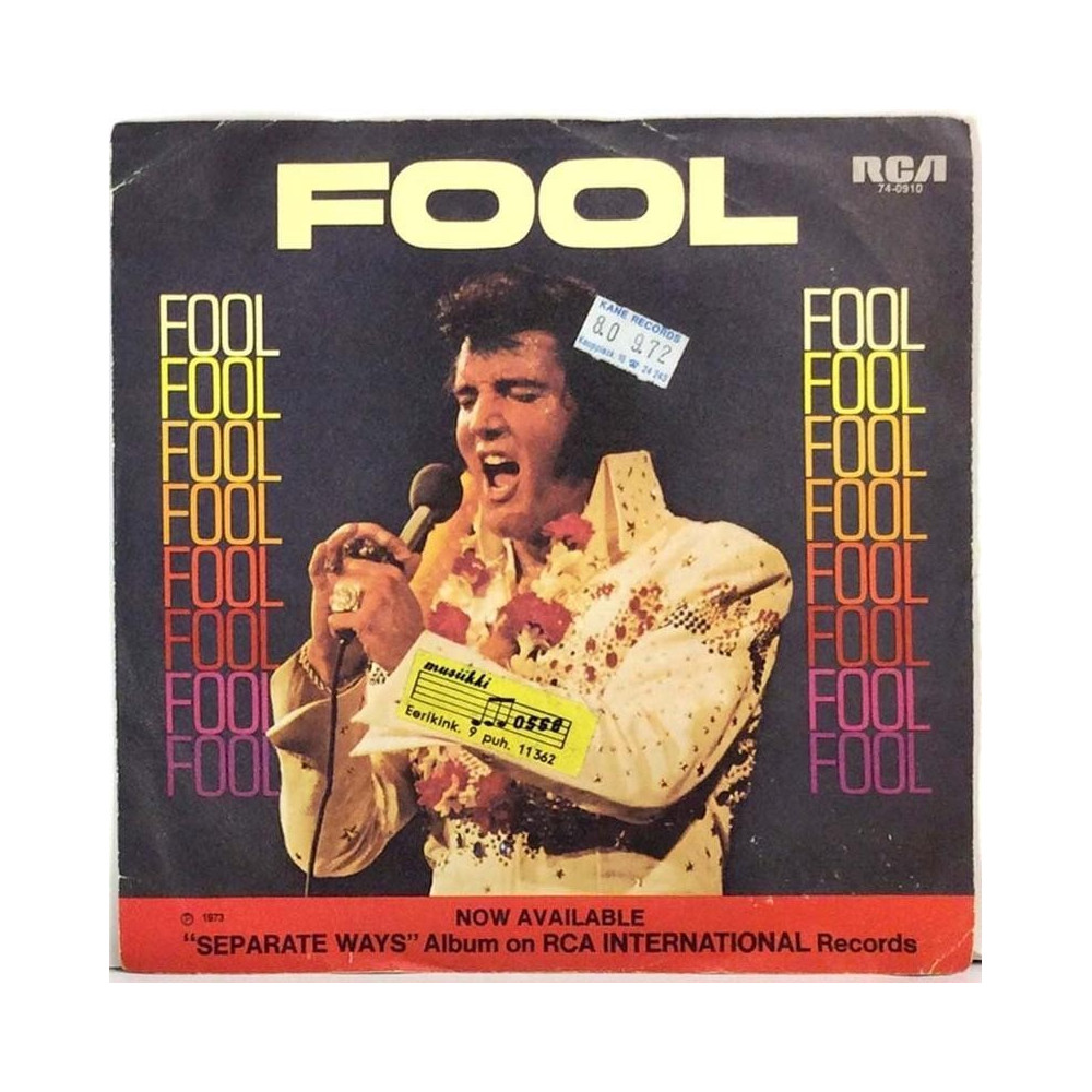 Elvis: Steamroller Blues / Fool - käytetty vinyylisingle PS VG / VG+