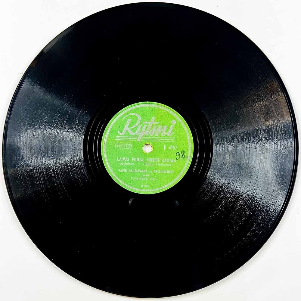 Rautavaara Tapio 78-kierros levy Lauluni aiheet / Laivat puuta, miehet rautaa  kansi paperikansi/muovitasku levy VG+ savikiekko 