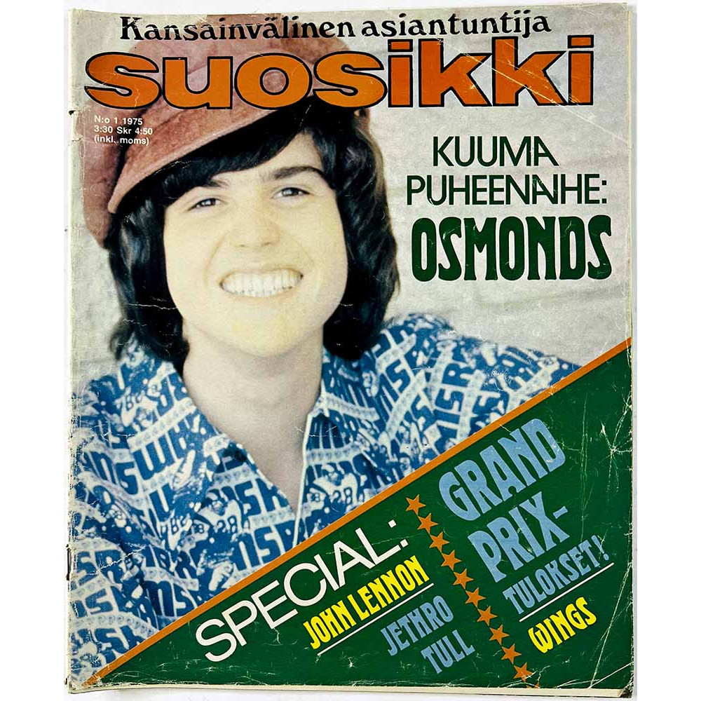 Suosikki 1975 1 Mitä nyt ISO DEE? Albert Järvinen, Sparks aikakauslehti