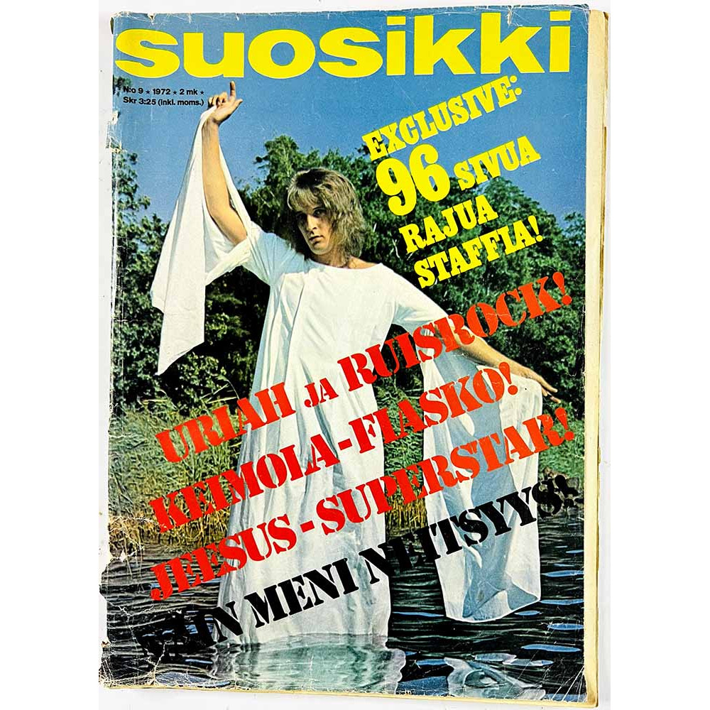 Suosikki 1972 9 Huumausainejuhlat kirkan kotona johtivat vankilaan! aikakauslehti