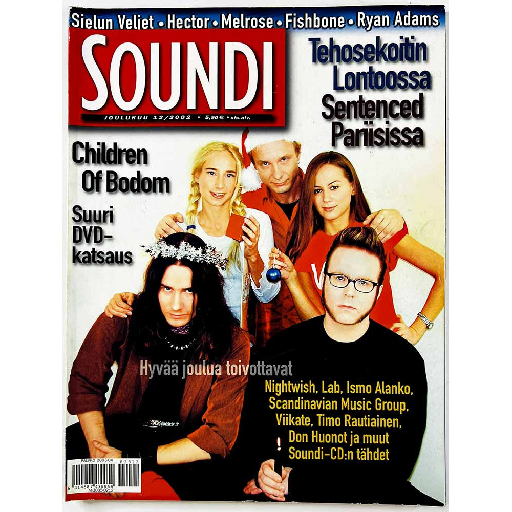 Soundi 2002 12 joulukuu Children Of Bodom, Tehosekoitin, Sielun Veljet aikakauslehti