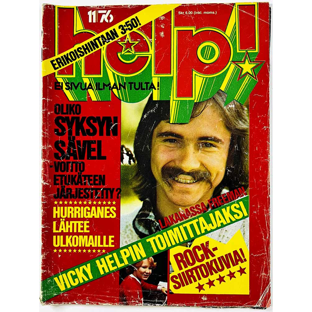 Help! 1976 11 Hurriganes lähtee ulkomaille aikakauslehti