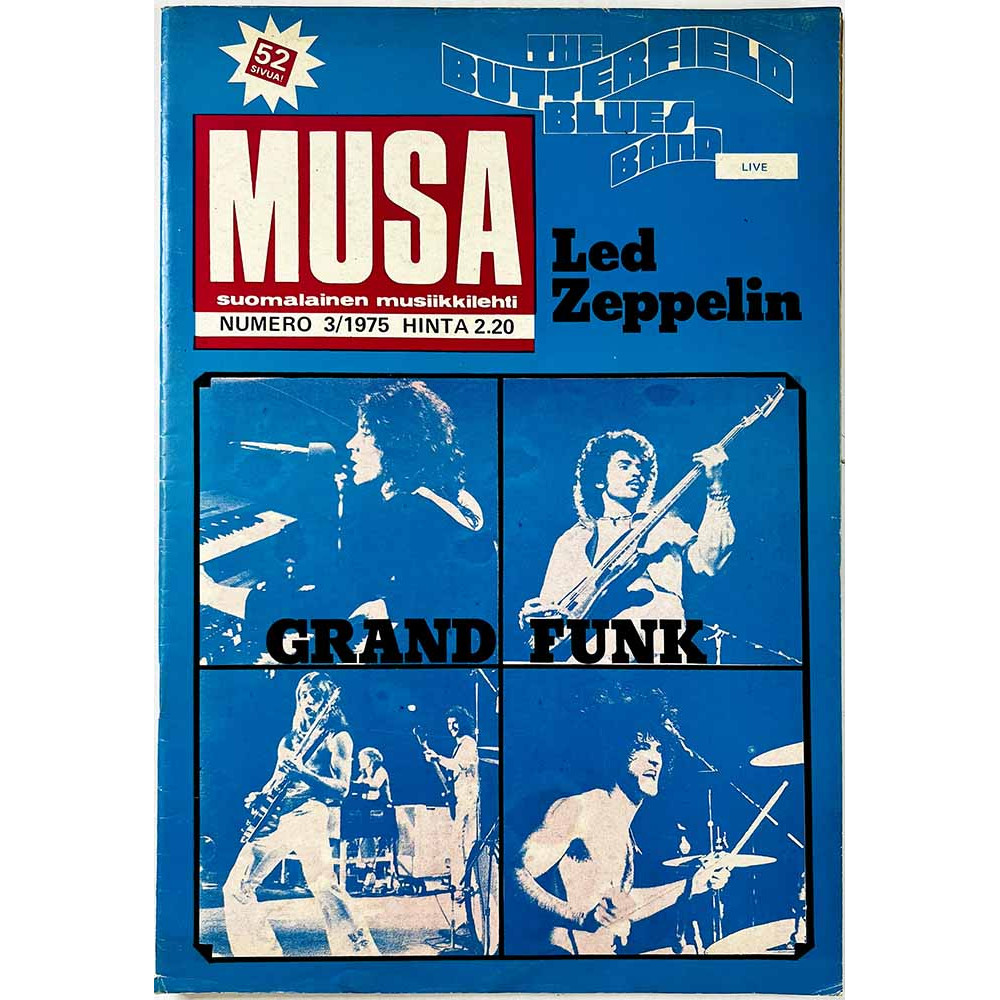 Musa : Led Zeppelin, Grand Funk, Gong - begagnade magazine