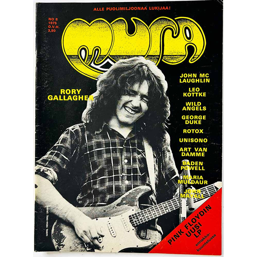 Musa 1975 8 Rory Gallagher, George Duke, Unisono aikakauslehti