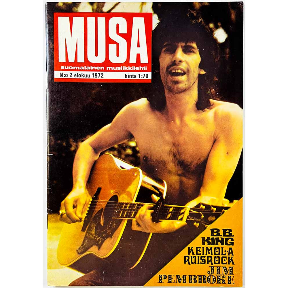 Musa 1972 2 B.B. King, Jim Pembroke, Juicy Lucy aikakauslehti