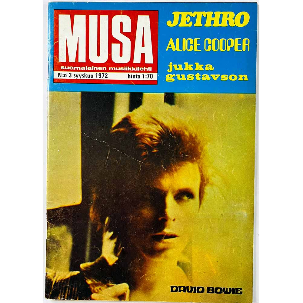 Musa 1972 3 Jethro Tull, Alice Cooper, Jukka Gustavson aikakauslehti