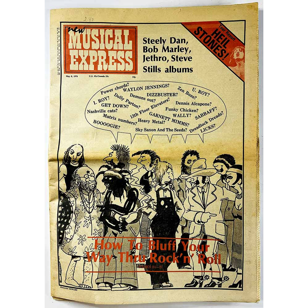 New Musical Express 1976 may 8 How to bluff your way thru Rock’n’ Roll aikakauslehti
