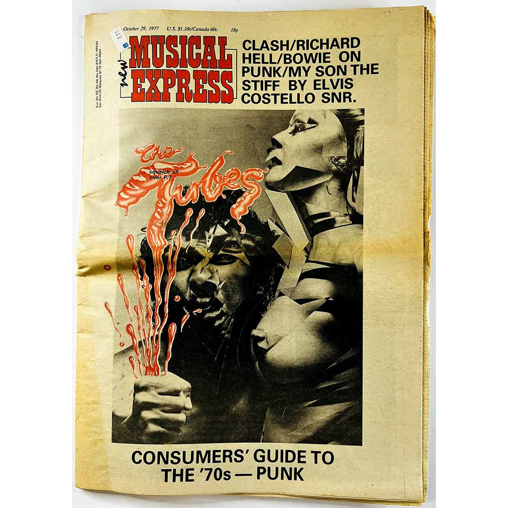 New Musical Express 1977 october 29 Consumers’ guide to the ‘70s - Punk aikakauslehti