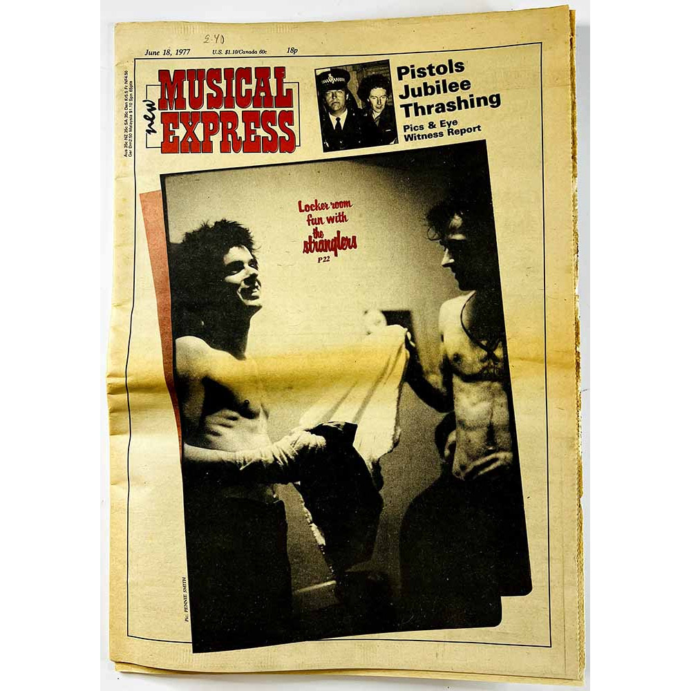 New Musical Express 1977 june 18 Pistols Jubilee Thrashing pics & eye witness report aikakauslehti