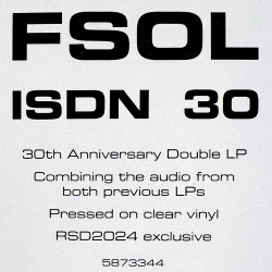 Future Sound Of London FSOL 1994 5873344 ISDN, clear vinyl 2LP LP