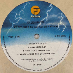 Creedence Clearwater Revival LP Green River  kansi EX levy EX Käytetty LP