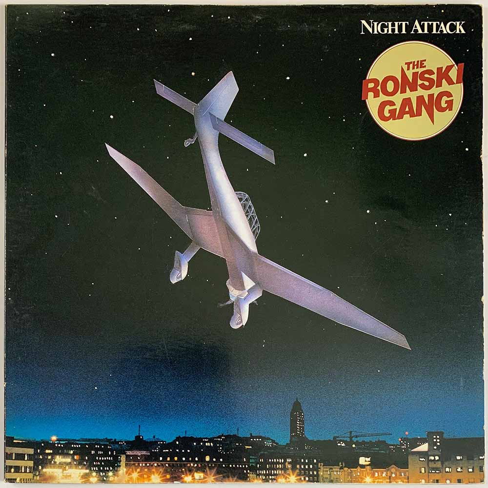 Ronski Gang LP Night attack  kansi VG+ levy VG+ Käytetty LP