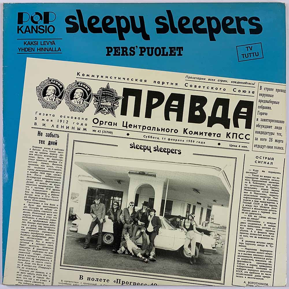 Sleepy Sleepers LP Pers’ puolet 2LP  kansi EX- levy EX Käytetty LP