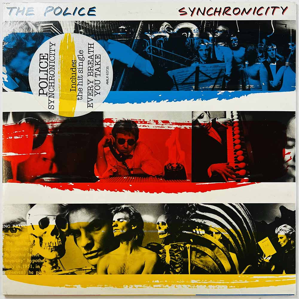 Police LP Synchronicity  kansi EX levy EX Käytetty LP