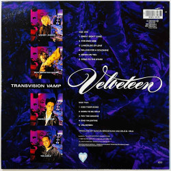 Transvision Vamp 1989 256 618-1 Velveteen LP + juliste 42cm x 59cm Begagnat LP
