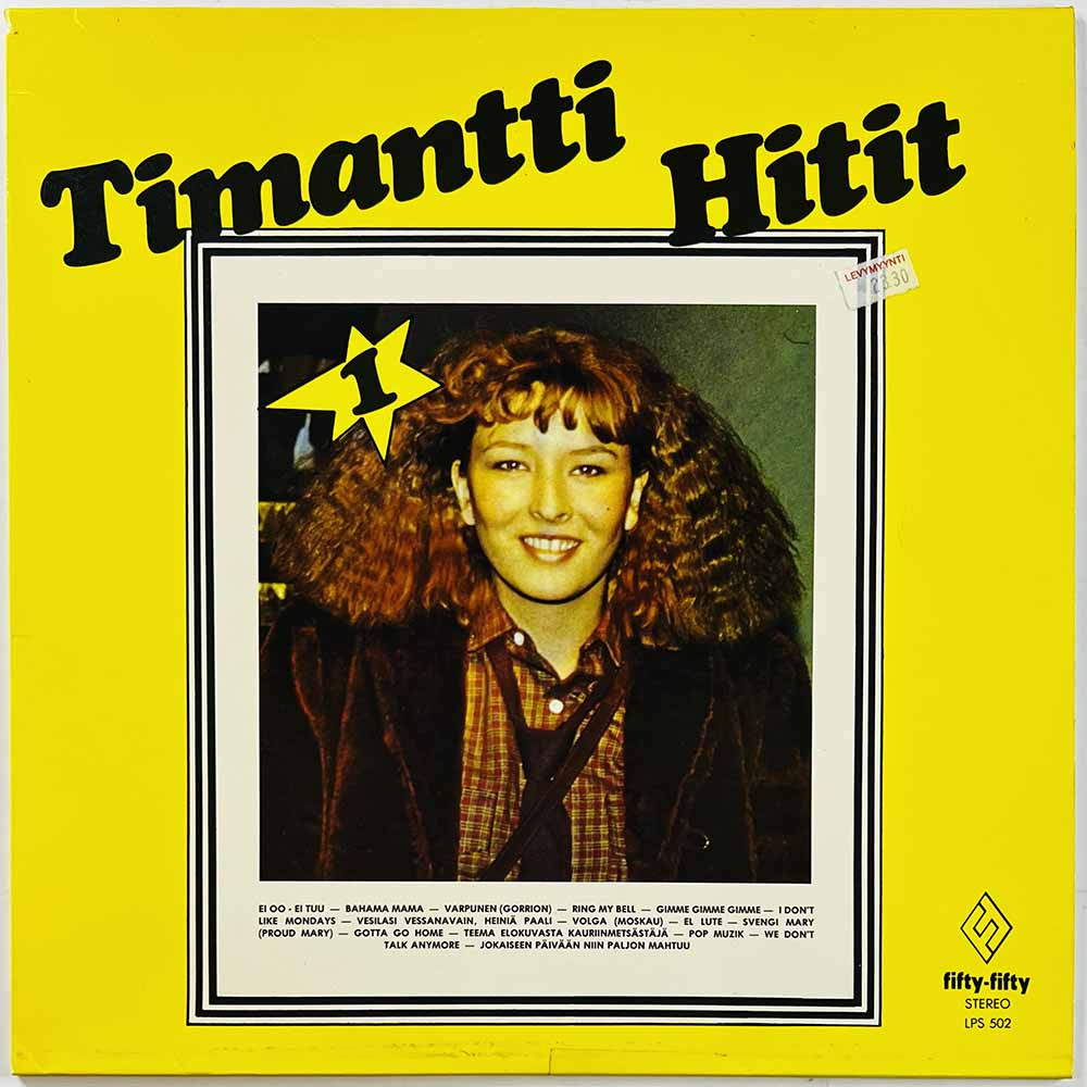 Sini & Timo ja Karma, Disco Sensation ym. LP Timantti hitit 1  kansi EX levy EX Käytetty LP