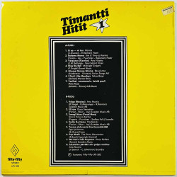 Sini & Timo ja Karma, Disco Sensation ym. LP Timantti hitit 1  kansi EX levy EX Käytetty LP