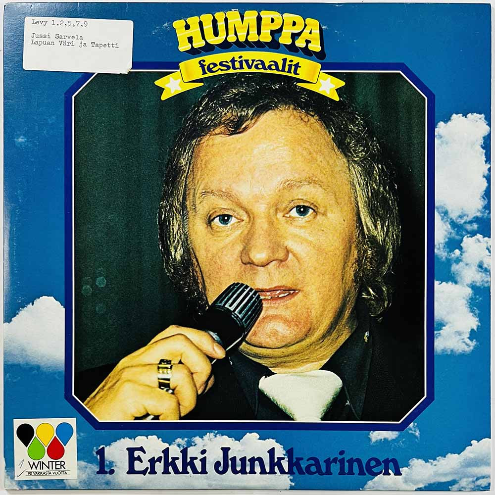 Junkkarinen Erkki LP Humppa festivaalit osa 1.  kansi EX- levy EX- Käytetty LP