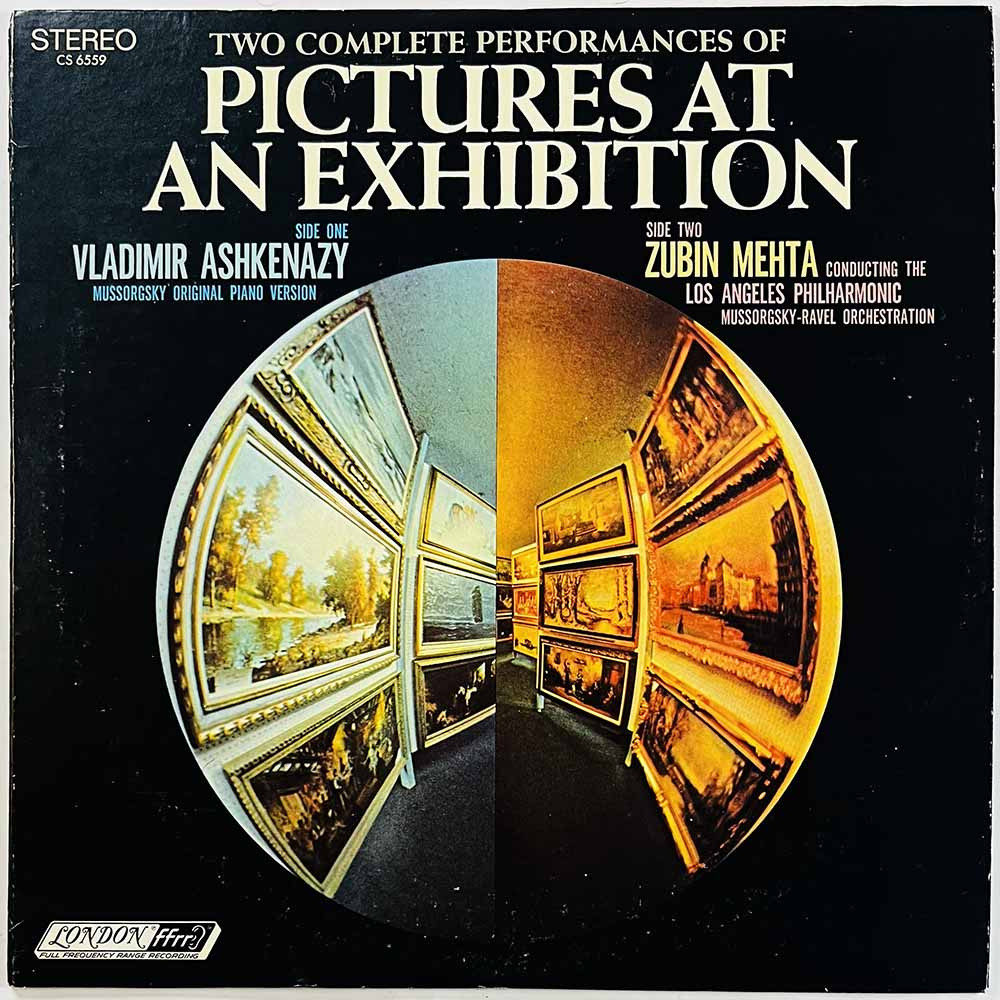 Mussorgsky, Vladimir Ashkenazy, Zubin Mehta 1967 CS 6559 Pictures At An Exhibition Begagnat LP