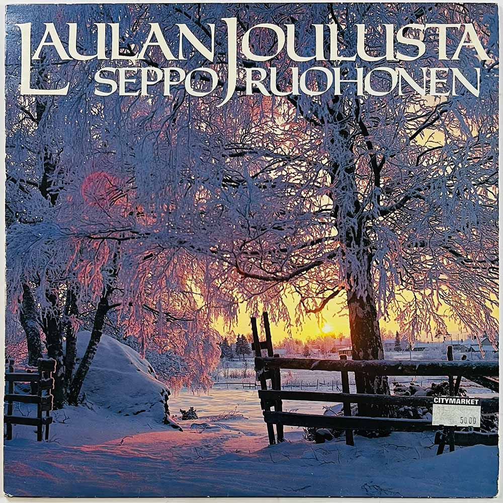 Ruohonen Seppo LP Laulan Joulusta  kansi EX- levy EX Käytetty LP