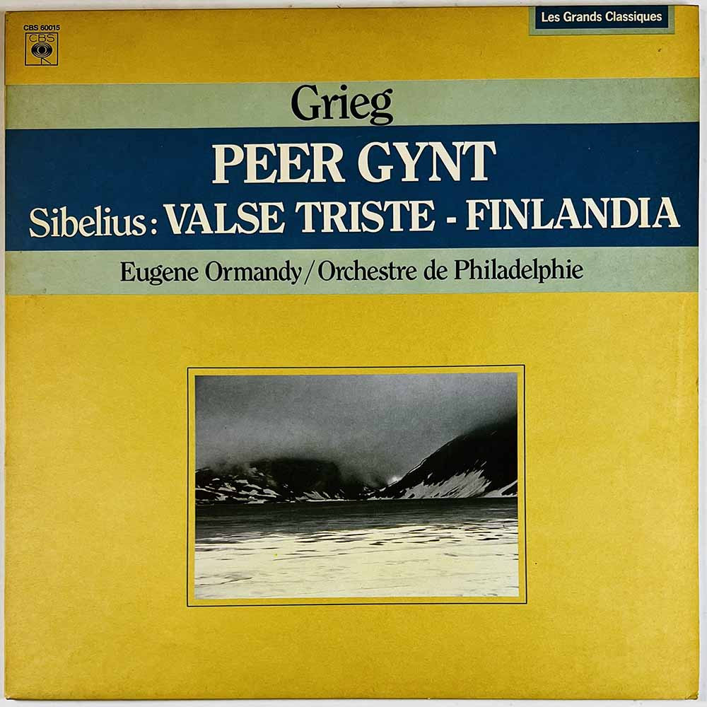 Grieg / Sibelius LP Peer Gynt / Valse Triste, Finlandia  kansi EX levy EX Käytetty LP