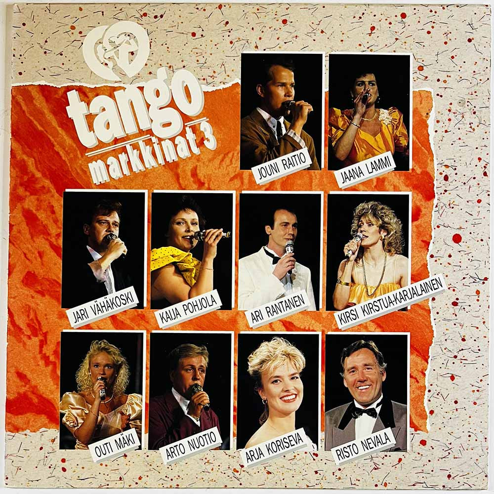 Kaija Pohjola, Arja Koriseva, Risto Nevala 1990 MTVLP-024 Tangomarkkinat 3 Begagnat LP