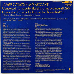 Galway James 1978 RL 25181 James Galway plays Mozart Begagnat LP