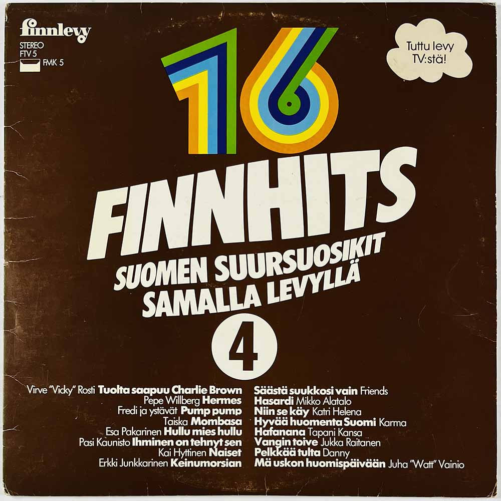 Taiska, Danny, Karma, Pepe Willberg... LP Finnhits 4  kansi VG+ levy VG+ Käytetty LP