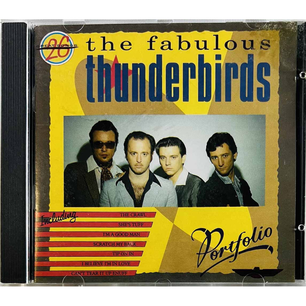 Fabulous Thunderbirds CD Portofolio  kansi EX levy EX- Käytetty CD