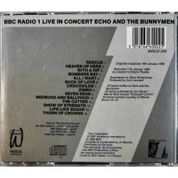 Echo And The Bunnymen 1991 WINCD 006 BBC Radio 1 Live In Concert CD Begagnat