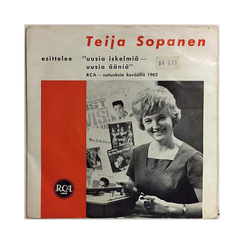 Teija Sopanen esittelee uusia iskelmiä: RCA - uutuuksia keväällä 1962 - begagnad singelskiva