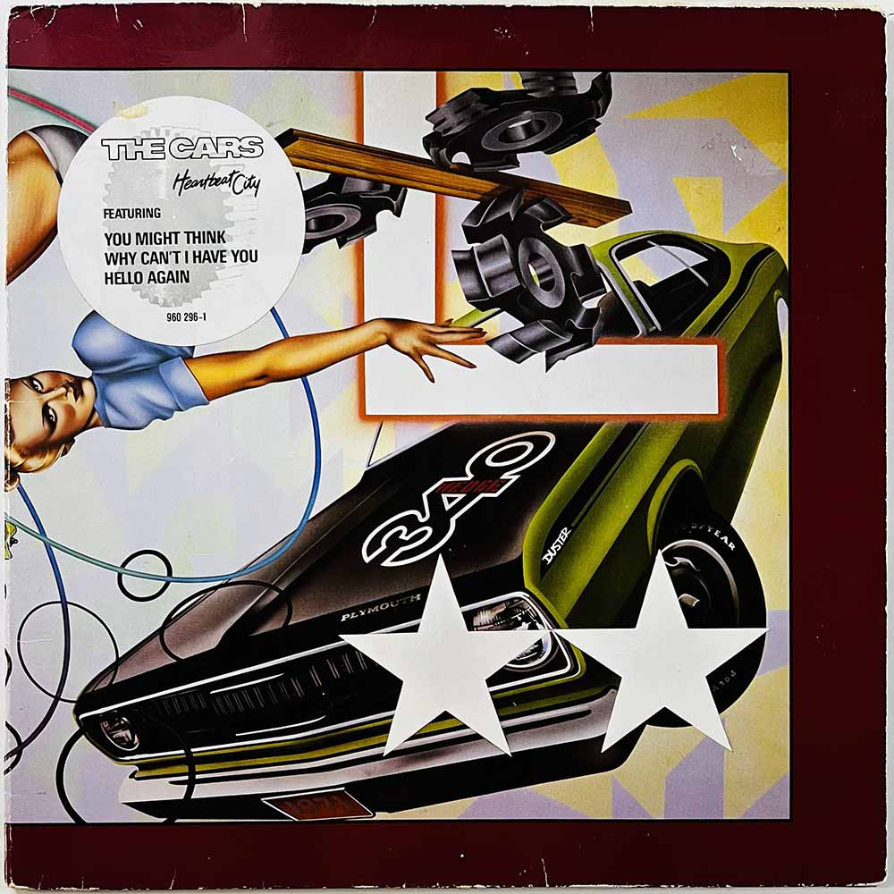 Cars vinyl LP Heartbeat City  kansi VG levy VG+ Käytetty LP