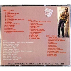 Springsteen Bruce käytetty CD Sheffield night 3CD  kansi EX levy EX Käytetty CD