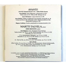 Avanti! - Martti Talvela käytetty CD Kansallis-Osake-Pankki Sata Vuotta  kansi EX levy EX Käytetty CD