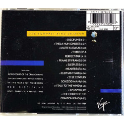 King Crimson käytetty CD The Compact King Crimson  kansi EX levy EX Käytetty CD
