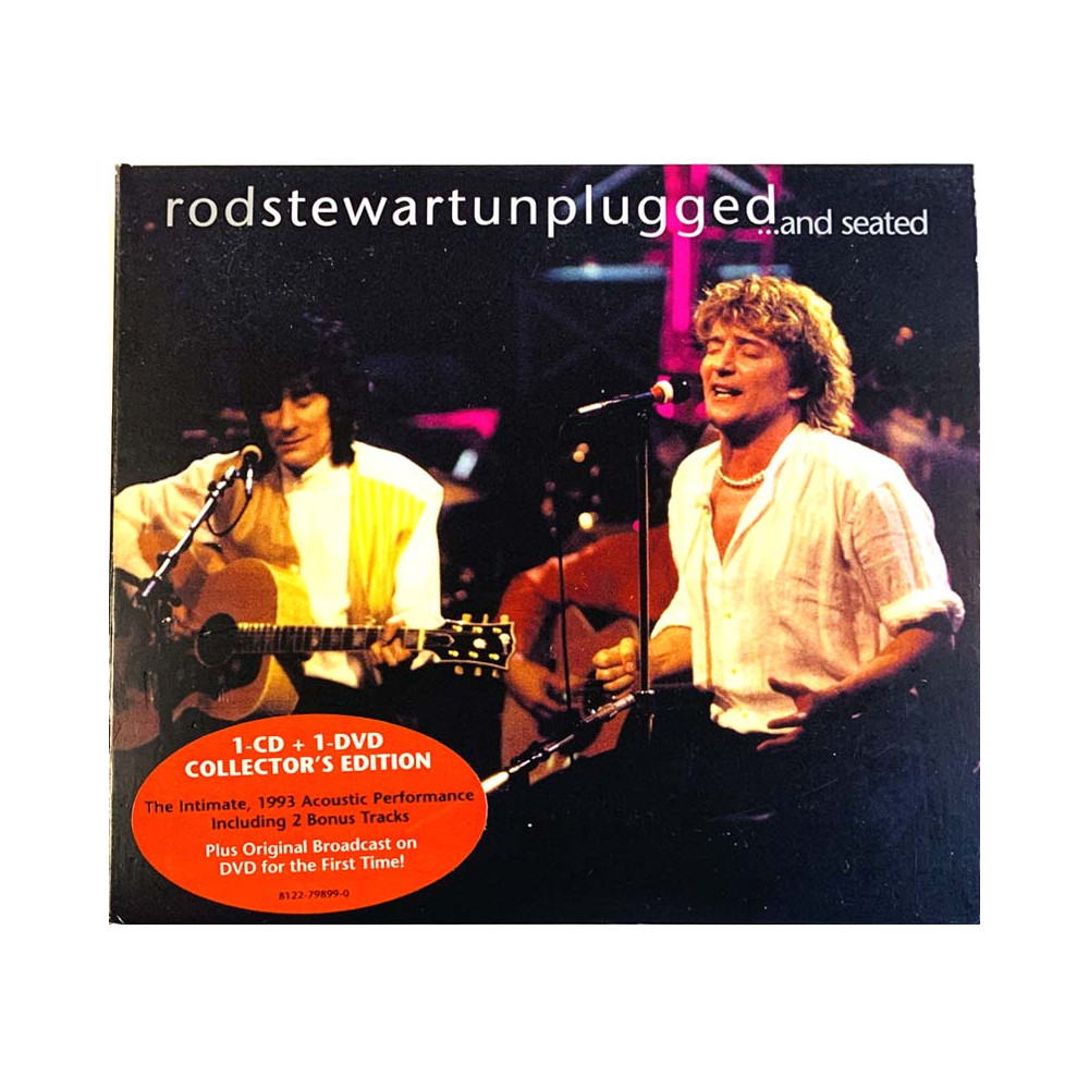 Stewart Rod käytetty CD Unplugged ...and seated CD + DVD  kansi EX levy EX Käytetty CD