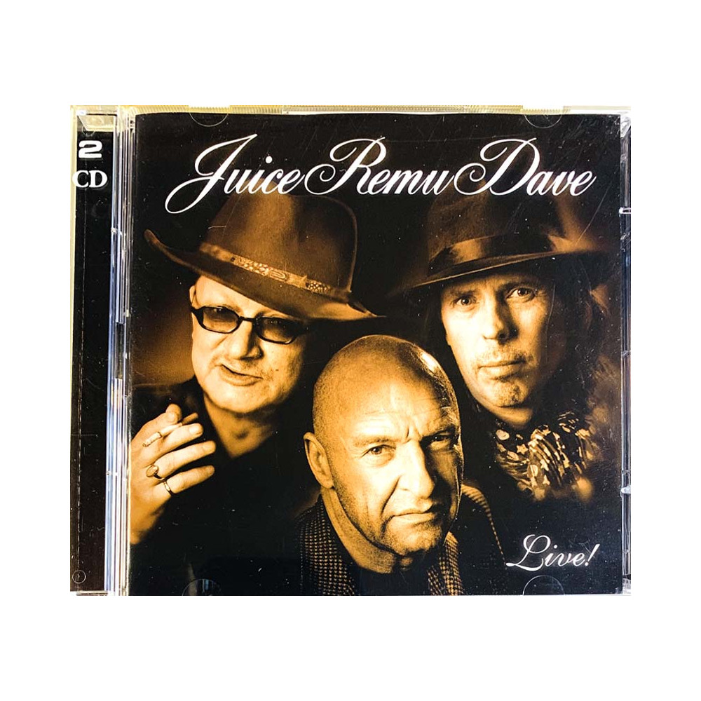 Juice Remu Dave käytetty CD Live! 2CD  kansi EX levy EX Käytetty CD